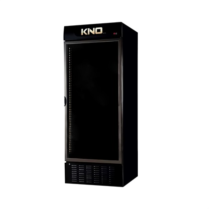 یخچال ویترینی 70 سانتی کینو مدل KR680BL (بدنه مشکی، وان مشکی، درب شامپاینی، شیشه رفلکس و ساده)